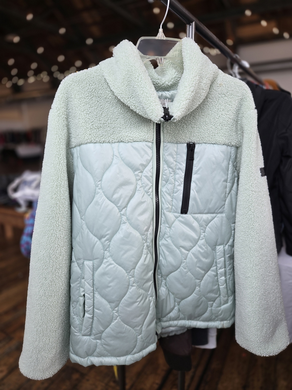 Koolaburra By UGG Mint Quilted Sherpa Jacket